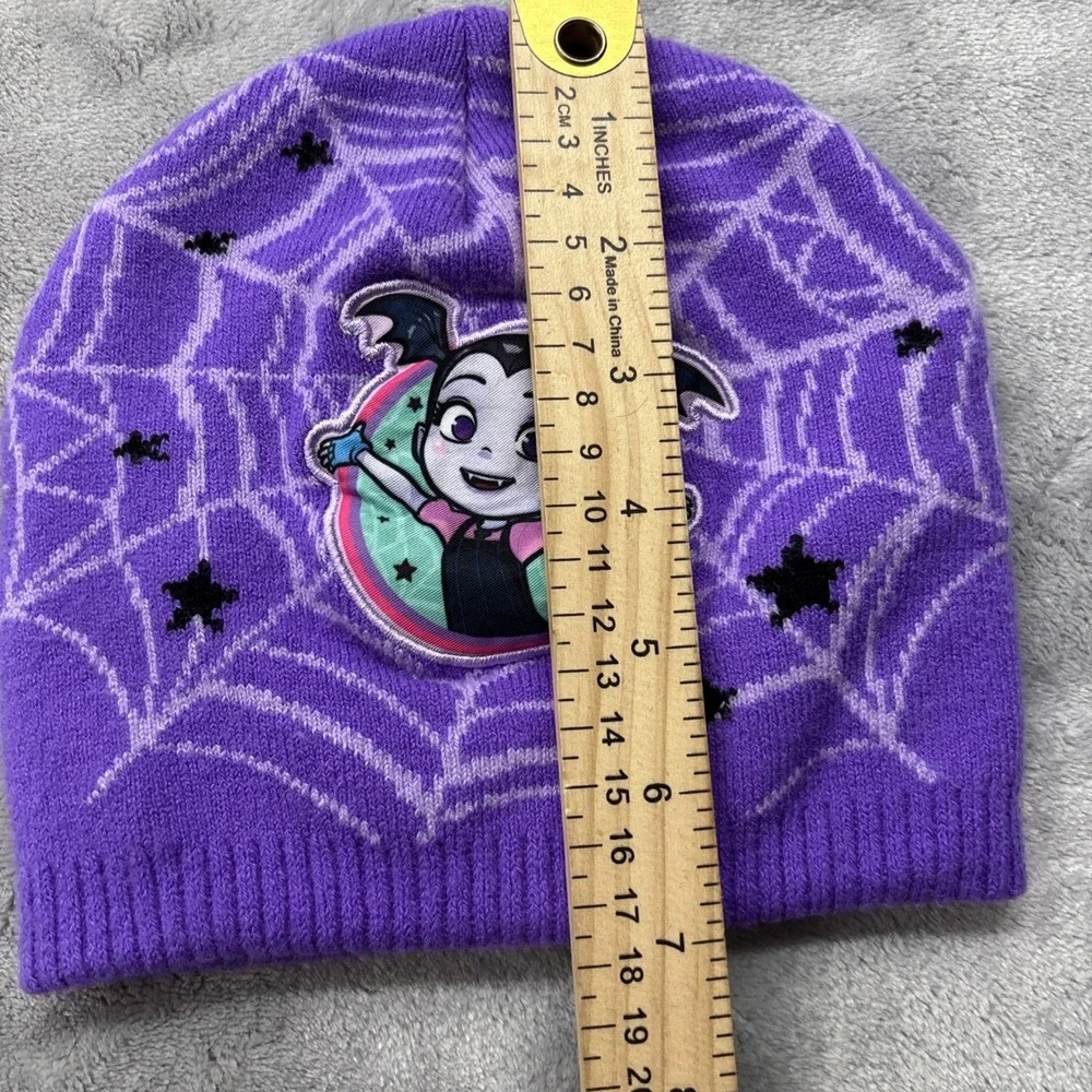 Vamperina Toddler Girls Purple Vampire Beanie Hat 2T-5T